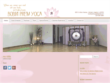 Tablet Screenshot of bodhipremyoga.com